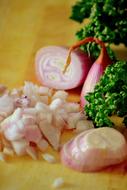 parsley and onions