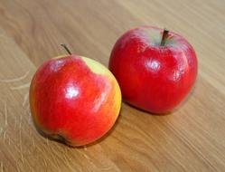 red sweet garden apples
