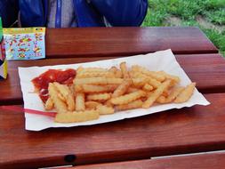 French Fries Eating Fastfood