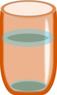 plastic cup orange