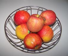 Apples Fruits in bowl decorative
