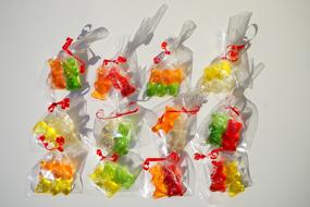sachets of sweets
