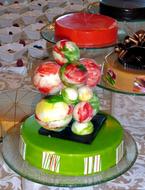 decorated colorful cake