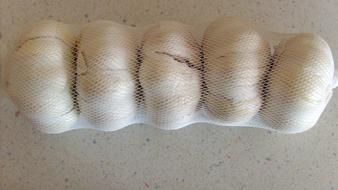 garlic in bag