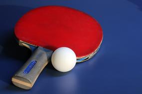 table tennis, paddle and ball