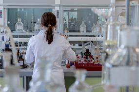 laboratory analyst at work