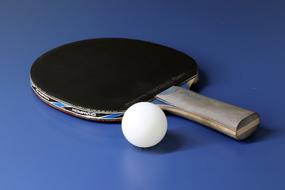 Table Tennis, ball and racket