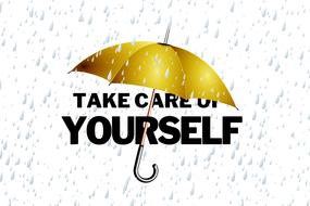 Self Care Umbrella Protection drawing