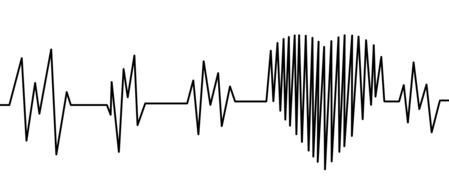 electrocardiogram heart care drawing