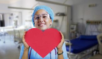 Nurse with Heart Pulse