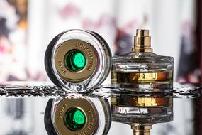 green Fragrance Perfume Bottle