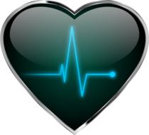 heart pulse health drawing