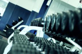 Weight Lifting equipment in Gym