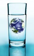 Glass Drink Water planet