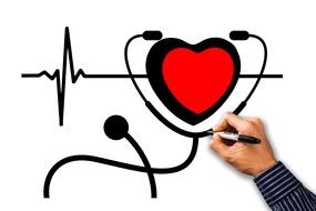 Health, Pulse as a drawing