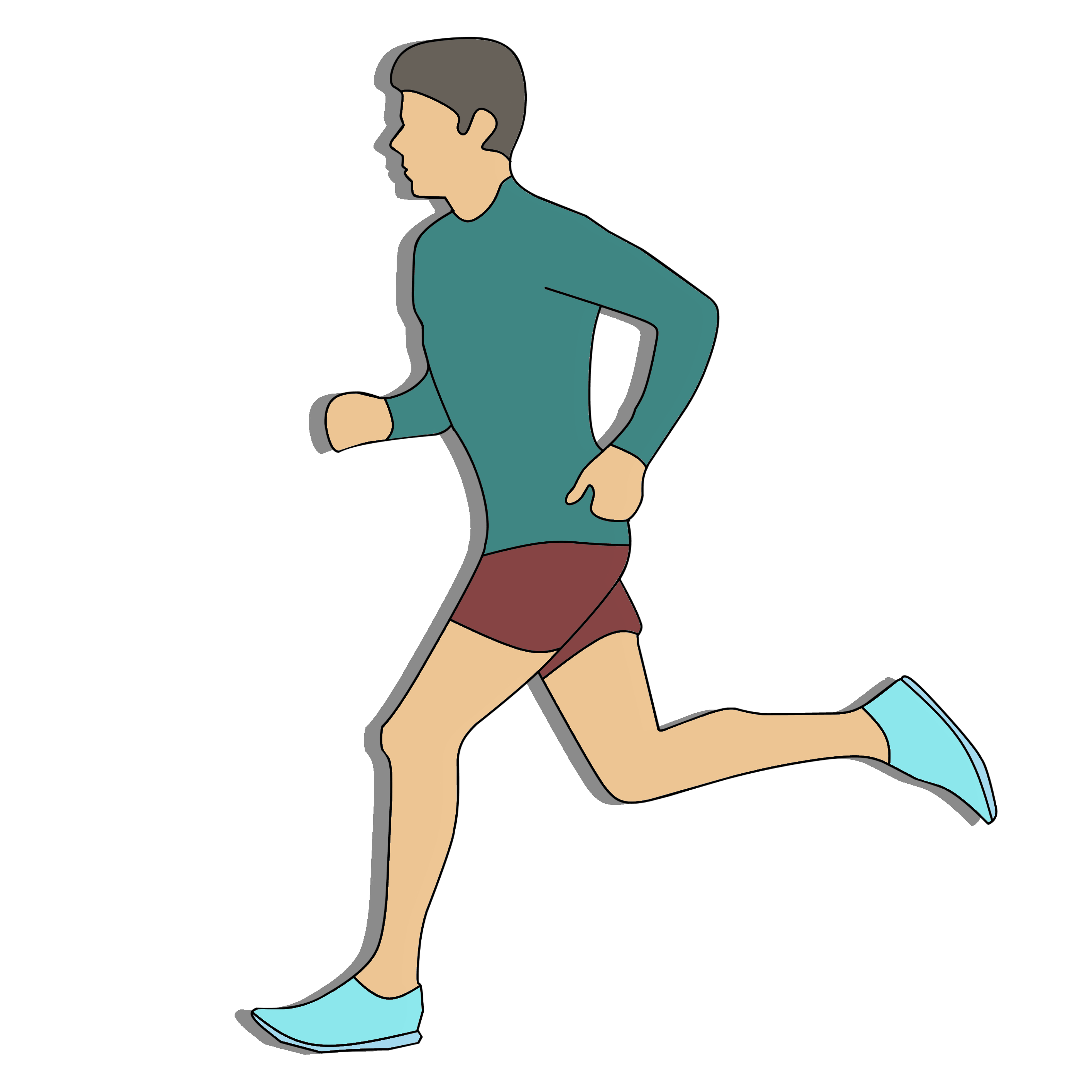 Sport running morning helth drawing free image download