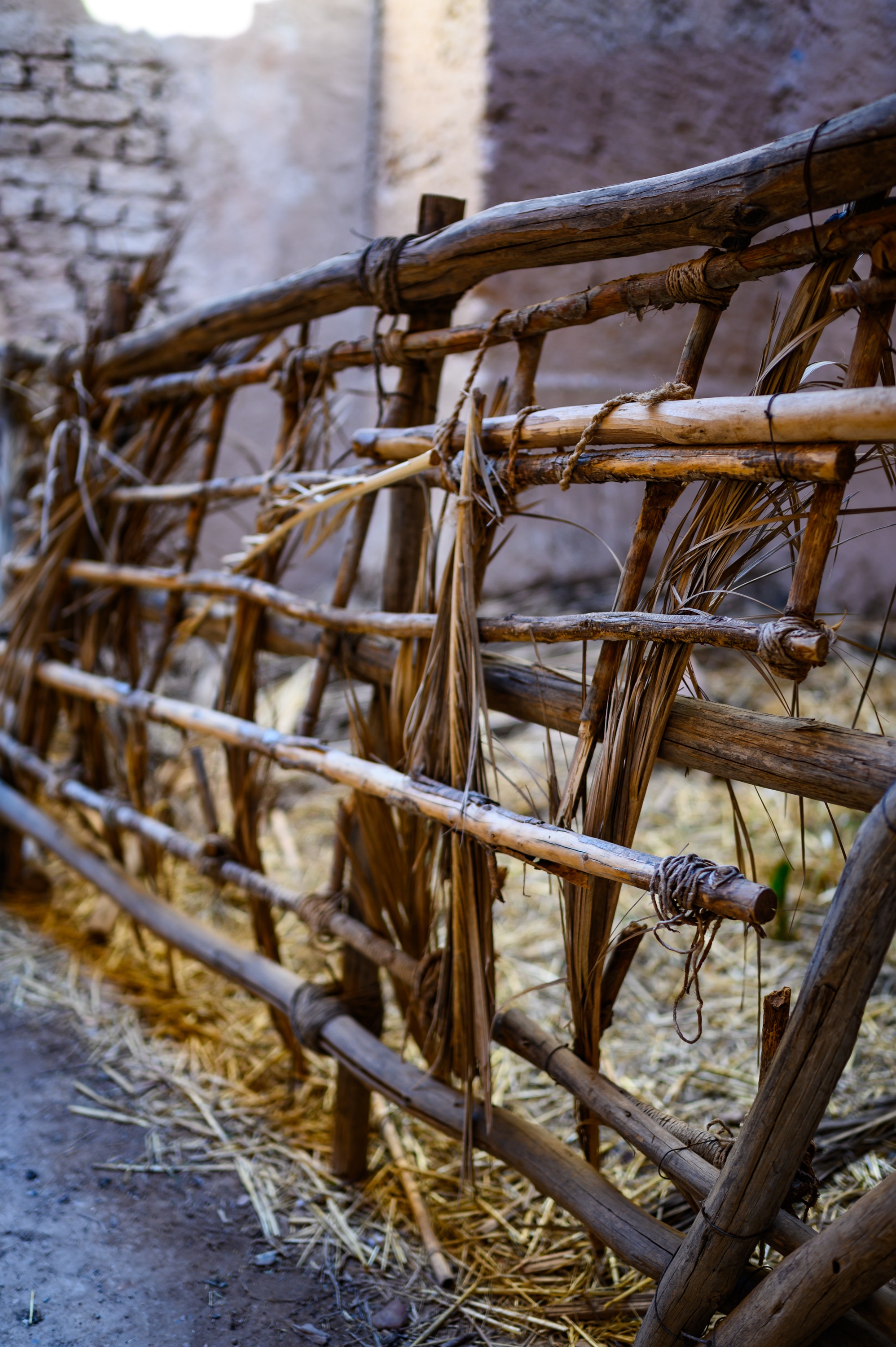 Traditional weaved wooden Fence, morocco free image download