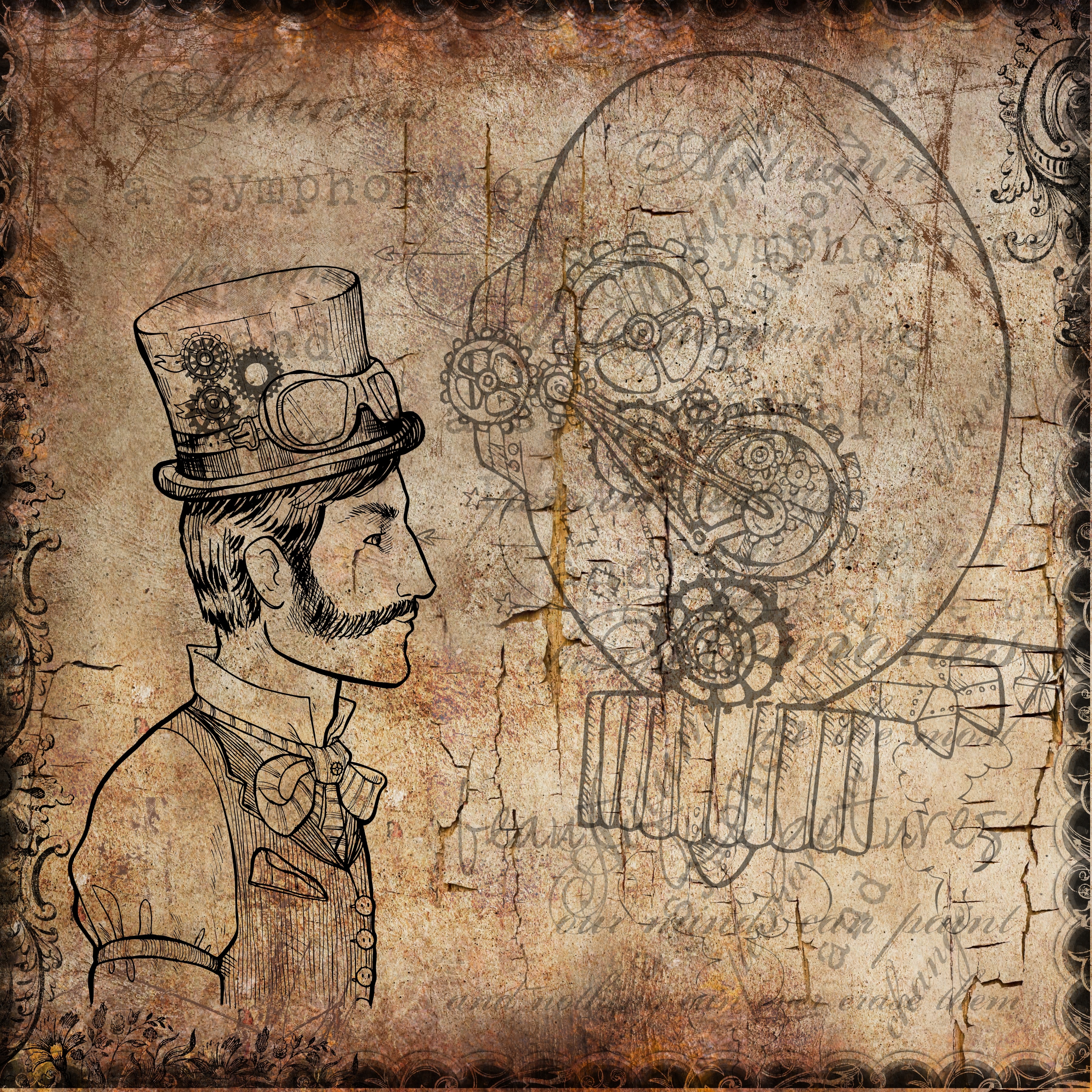 Download Steampunk Hat Drawing
