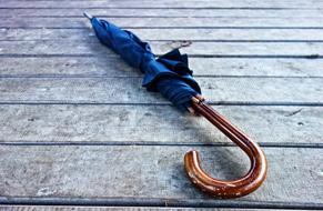 blue Umbrella Rain Protection