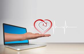Heart Curve Health banner drawing