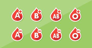 blood type list health drawing