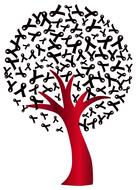 world aids day tree drawing