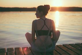 Girl Beauty sunset