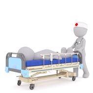 patient care white 3d model drawing