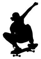 skateboard trick play drawing