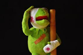 Kermit Injured Patch toy