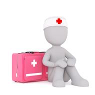 3d man with rescue kit