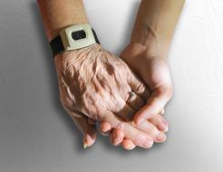 Hands Old together