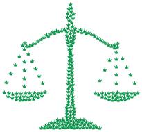 marijuana scales green drawing