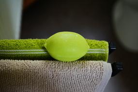 lemon soap and guest towels