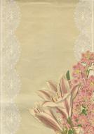 vintage flower art collage