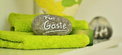 Guest Towel and stone