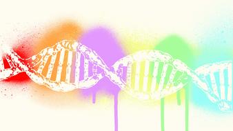 dna science medical rainbow drawing