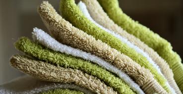 multi-colored stack of towels