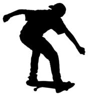 skateboard athlete boy drawing