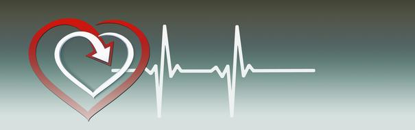 heart health pulse poster drawing