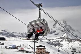 ski mountain lift