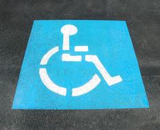 Handicap Parking Sign drawing