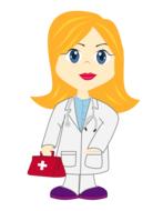 nice girl doctor drawing
