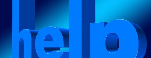 help support employees blue drawing