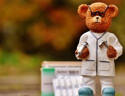 Bear Profession Doctor toy bear