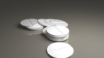 treatment medicine pill white