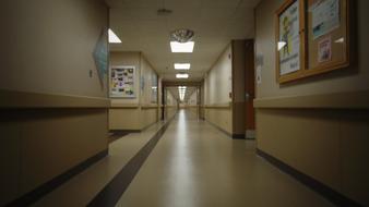 hospital corridor, photo