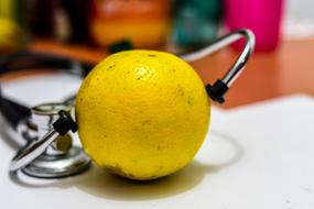Orange stethoscope