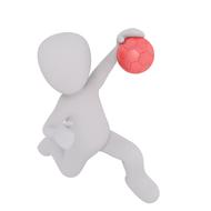 3d model with red ball