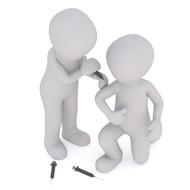 syringe inject 3d people drawing